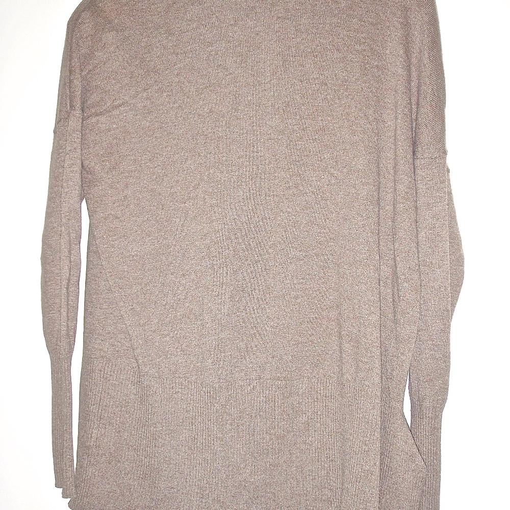 SONOMA LIFESTYLE WOMEN'S LIGHT BROWN HEATHER CARDIGAN SWEATER SIZE S - Picture 3 of 4